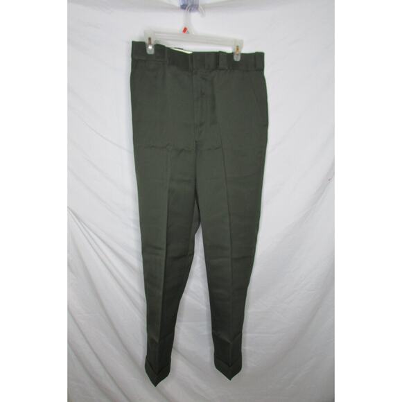 Mr 2 Ply Uniform Pants Work Wear Dark Green Dead Stock NWT Size 34 x 30 - Picture 2 of 8